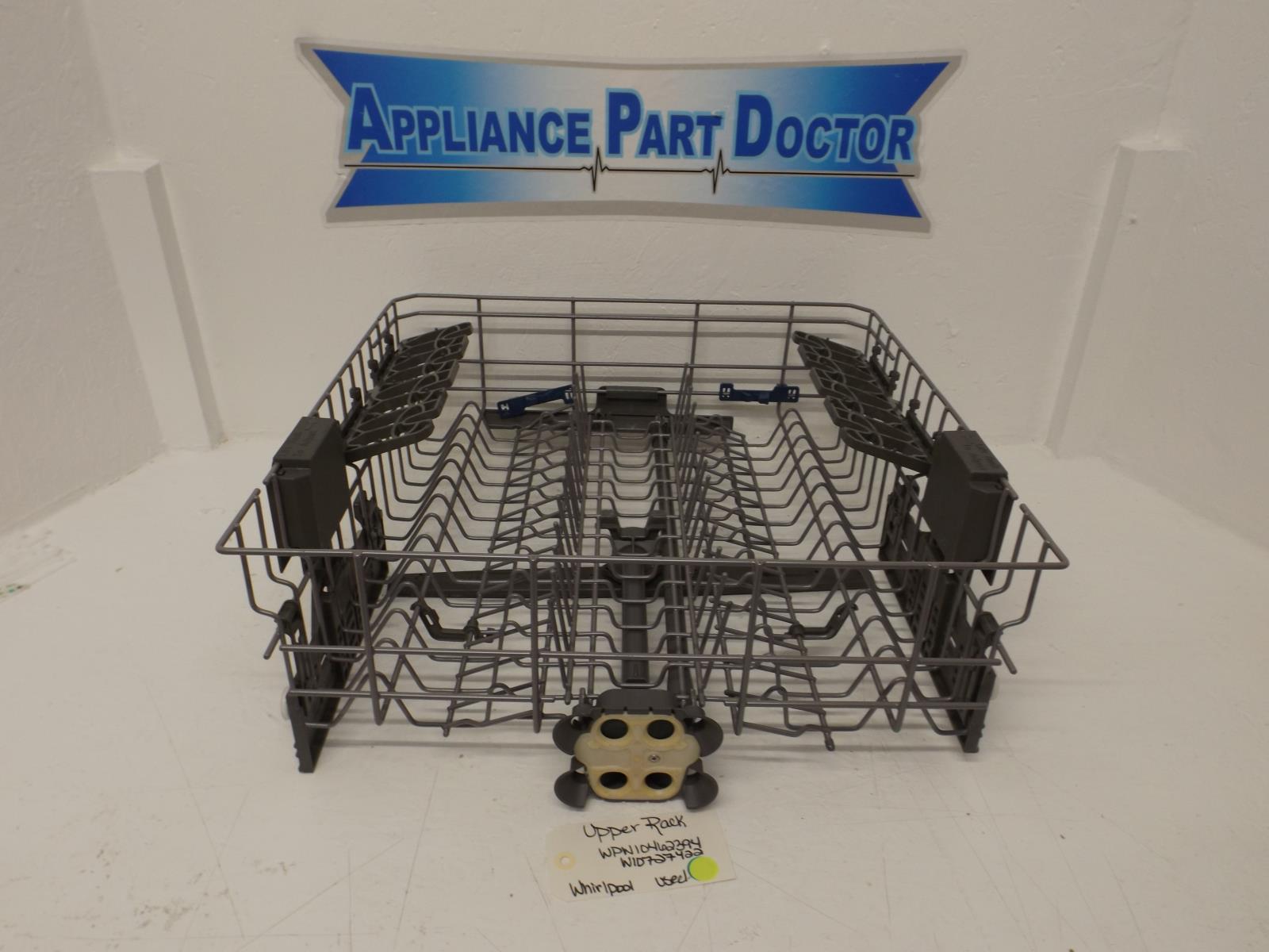 Whirlpool Dishwasher WPW10462394 W10727422 Upper Rack Used Whirlpool Dishwasher WPW10462394 W10727422 Upper Rack Used